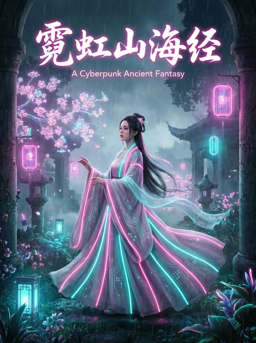 葵司 ed2k 古风奇缘短剧 - 霓虹山海经海报